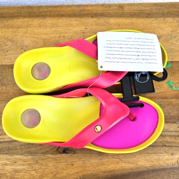 Hawaiian Jellys Ultra Comfort Mango  Unisex  Sandals Women's Size 8 - Picture 5 of 14